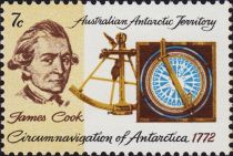 Captain Cook, Sextant and Compass