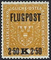 Air mail Vienna-Krakau-Lemberg-Kiew