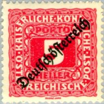 Digit in octogon with overprint