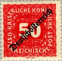 Digit in octogon with overprint