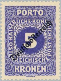 Digit in octogon with overprint