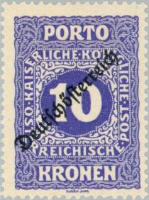 Digit in octogon with overprint