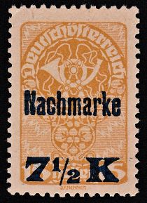 Postage Due - Nachmarke overprint