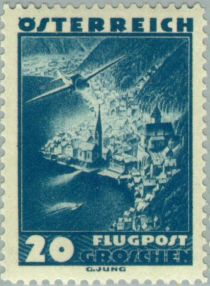 Aircraft over Hallstatt, Upper Austria