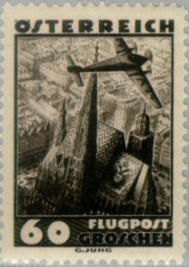 Aircraft over Vienna (Stephans Cathedral)