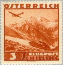 Aircraft over Grossglockner road