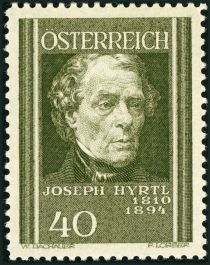 Joseph Hyrtl (1810-94) anatomist