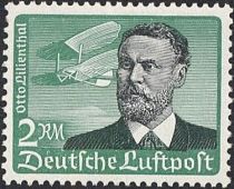 Otto Lilienthal and Lilienthal biplane glider