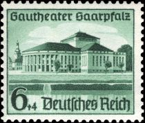 View of the Gautheatre, Saarbrücken