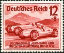 Race cars of Auto-Union and Mercedes-Benz (1938)