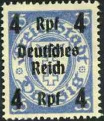 Stamps of Danzig surch Deutsches Reich and new values.