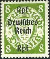 Stamps of Danzig surch Deutsches Reich and new values.