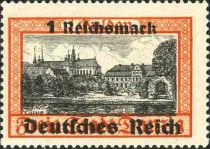 Stamps of Danzig surch Deutsches Reich and new values.