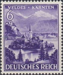 Veldes with pilgrimage church Maria in the lake