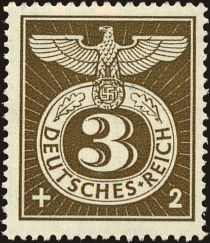 Reich-Eagle with numeral