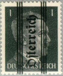 Overprint German stamp Hitler