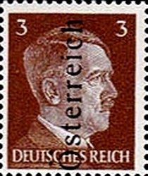 Overprint German stamp Hitler