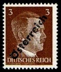 Overprint German stamp Hitler