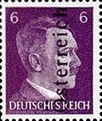 Overprint German stamp Hitler