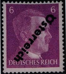 Adolf Hitler (1889-1945), Chancellor overprinted Österreich