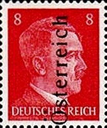 Overprint German stamp Hitler