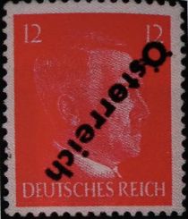 Adolf Hitler (1889-1945), Chancellor overprinted Österreich