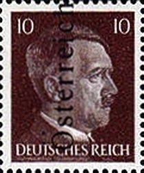 Overprint German stamp Hitler