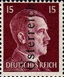 Overprint German stamp Hitler