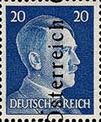 Overprint German stamp Hitler