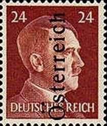 Overprint German stamp Hitler