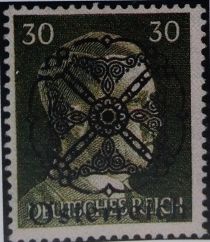 Adolf Hitler (1889-1945), Chancellor overprinted by rosette