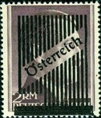 Overprint German stamp Hitler