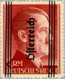 Overprint German stamp Hitler