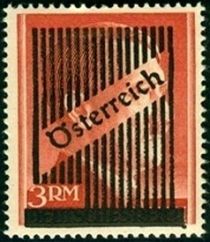 Overprint German stamp Hitler