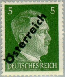 Overprint German stamp Hitler