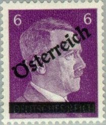 Overprint German stamp Hitler