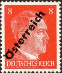 Overprint German stamp Hitler