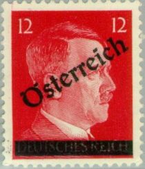 Overprint German stamp Hitler