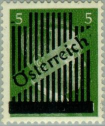 Overprint German stamp Hitler