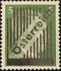 Overprint German stamp Hitler