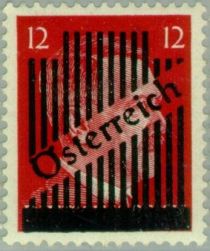 Overprint German stamp Hitler