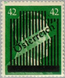 Overprint German stamp Hitler