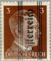 Overprint German stamp Hitler