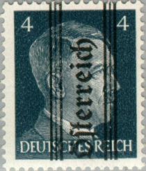 Overprint German stamp Hitler