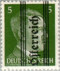 Overprint German stamp Hitler