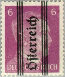 Overprint German stamp Hitler