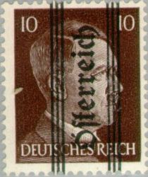 Overprint German stamp Hitler