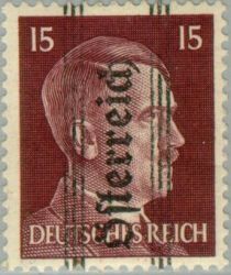 Overprint German stamp Hitler