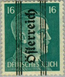 Overprint German stamp Hitler