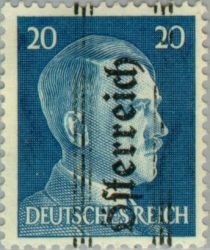 Overprint German stamp Hitler